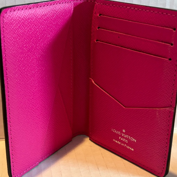 Louis Vuitton Pocket Organizer Fuchsia Pink Rare -Hard to Find Color! - Picture 5 of 9